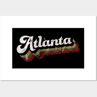 United Atlanta Soccer Original Design Baseball Retro Posters and Art